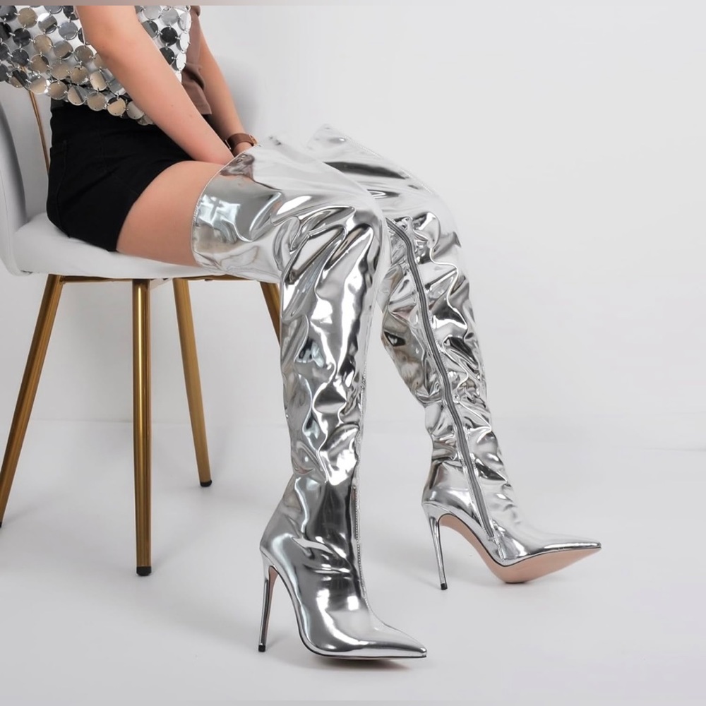 New thigh high over the knee stiletto boots